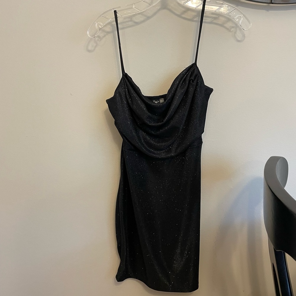 Sparkly Black Mini Dress (perfect LBD)